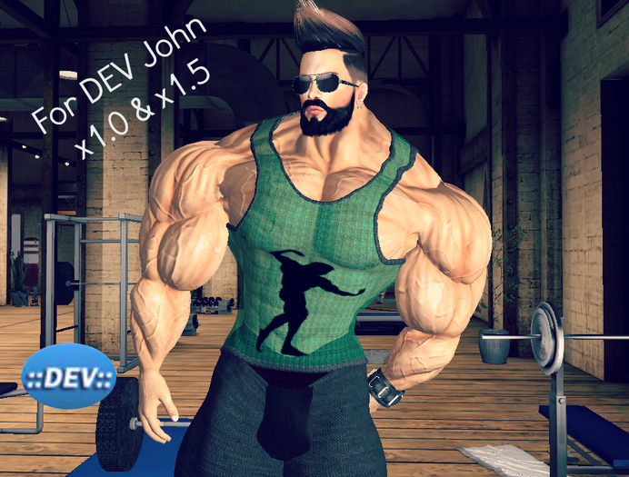 [D.Cavalieri] - John Green Tank Bodybuilder Posing