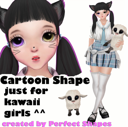 *PS* - Cartoon Shape - Just for the cartoon mesh Heads 