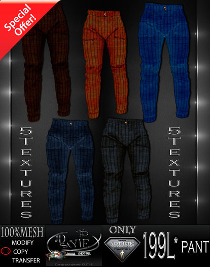 JDSTYLE 5 TEXTURES**AESTHETIC PANT FORMAL