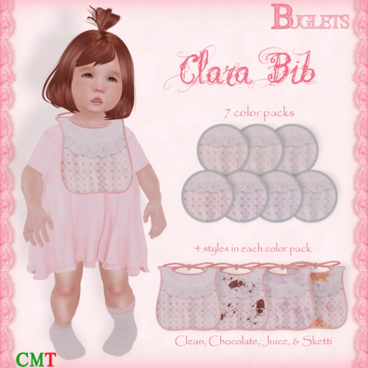 ~*Buglets*~ Clara Bib [Lilac]