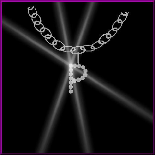Initial Necklace 'P'