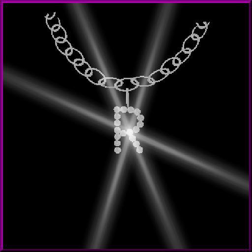 Initial Necklace 'R'