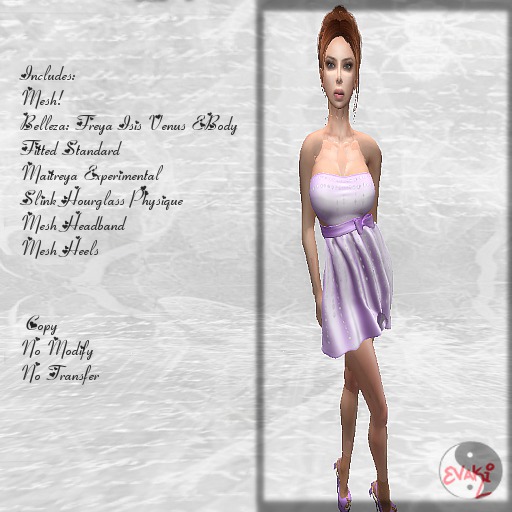 ::Evaki:: Mesh Spring Fling Dress Lilac