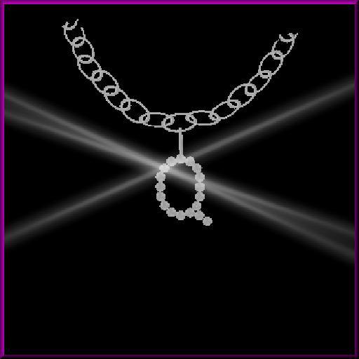 Initial Necklace 'Q'