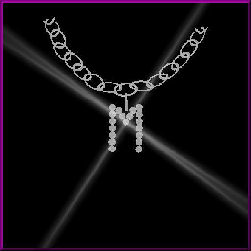 Initial Necklace 'M'