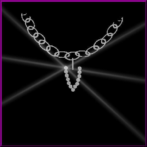 Initial Necklace 'V'