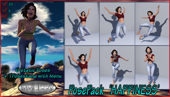 IMMERSIV  -PosePack 'HAPPINESS'- (wear to unpack)