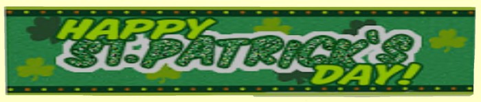 St Patricks Day Banner