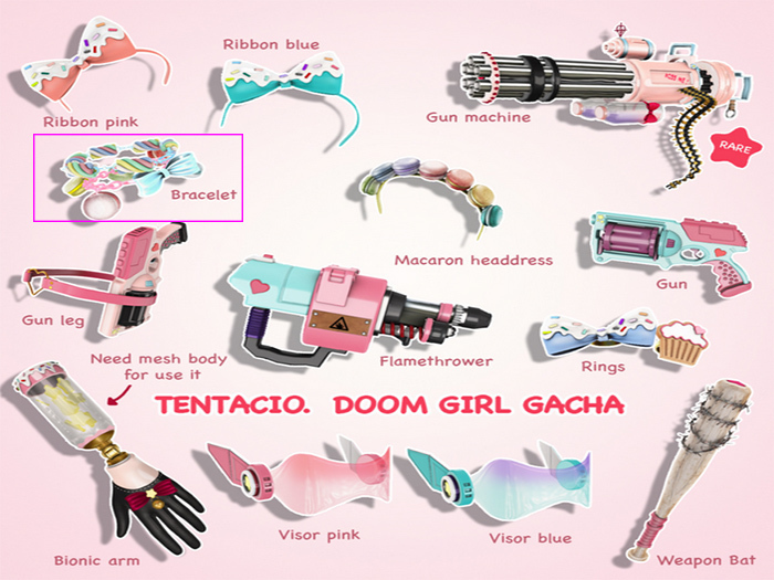 *Tentacio* Doom girl gacha. Rings
