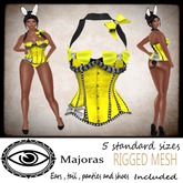 Majoras Easter Yellow Corset