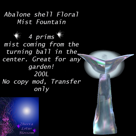 Abalone Mist Fountain