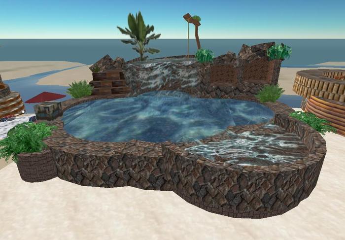 Rock Waterfall Spa