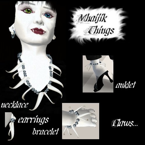 Claws Necklace ebony and ivory