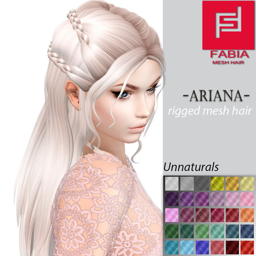 -FABIA- Mesh Hair  < Ariana> Unnaturals Tones