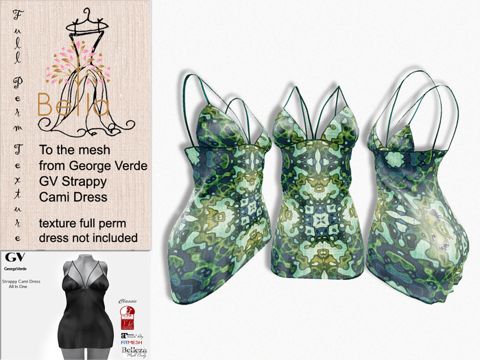 BELLA texture GV21704 Strappy Cami Dress 21