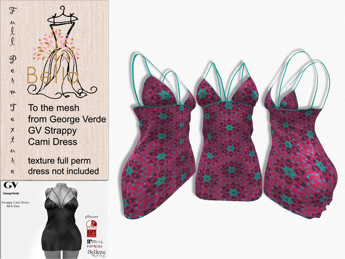BELLA texture GV21704 Strappy Cami Dress 1