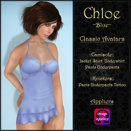 ::Chez::Kitten:: Chloe Lingerie ~ Blue (Omega)