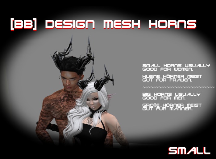 005 black small Horns