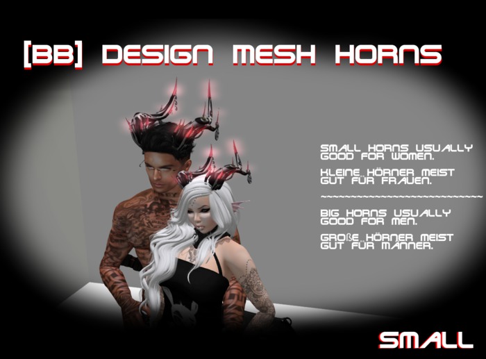 008 black/red small Horns