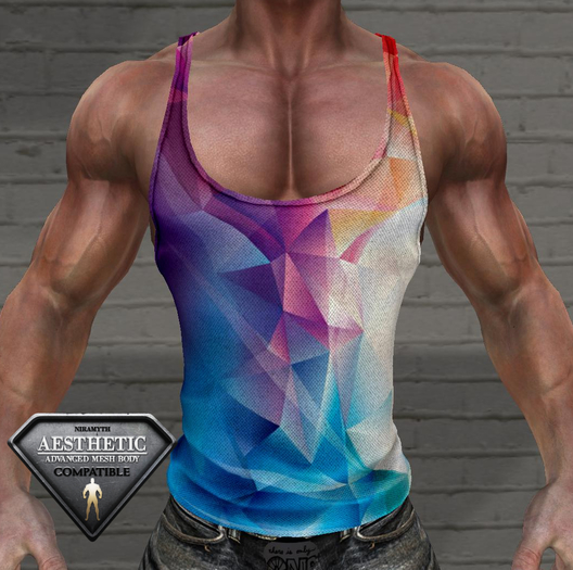 ZEF - Tank Top - Aesthetic - Colorful Polygons