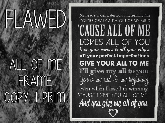 Flawed - All Of Me Chalk
