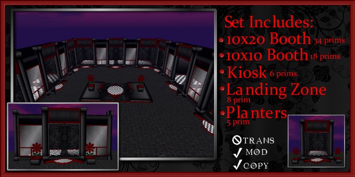 Naughty N Nice Retro Mall Set up