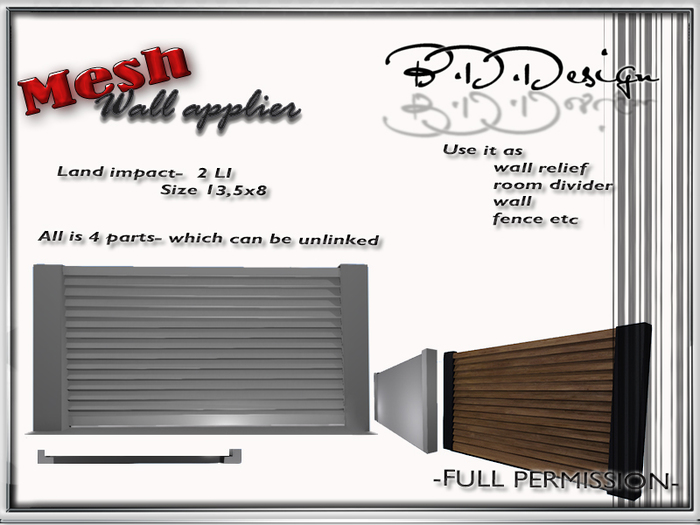 .::B.D.D::. FULL PERM-Wall applier