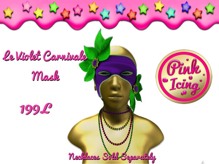 {Pink Icing} ~ Le Violet Carnivale Mask [ADD ME]