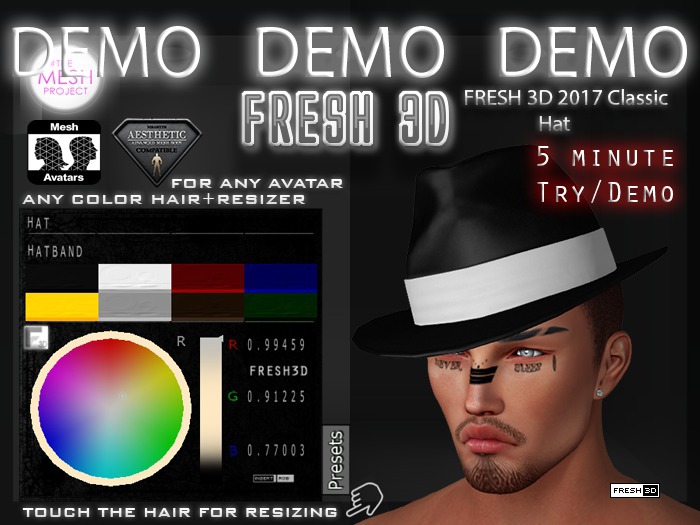 DEMO FRESH3D 2017 Classic Hat v1