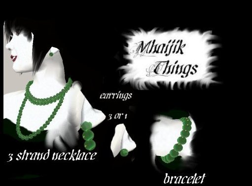 Jade Necklace, bracelet, 2 pair earrings Set