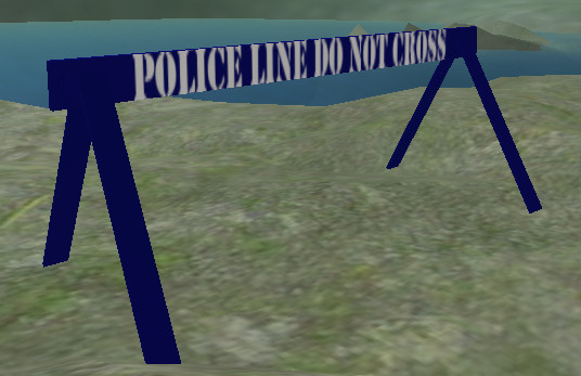 Police Barricade Police Line Do Not Cross with Physics