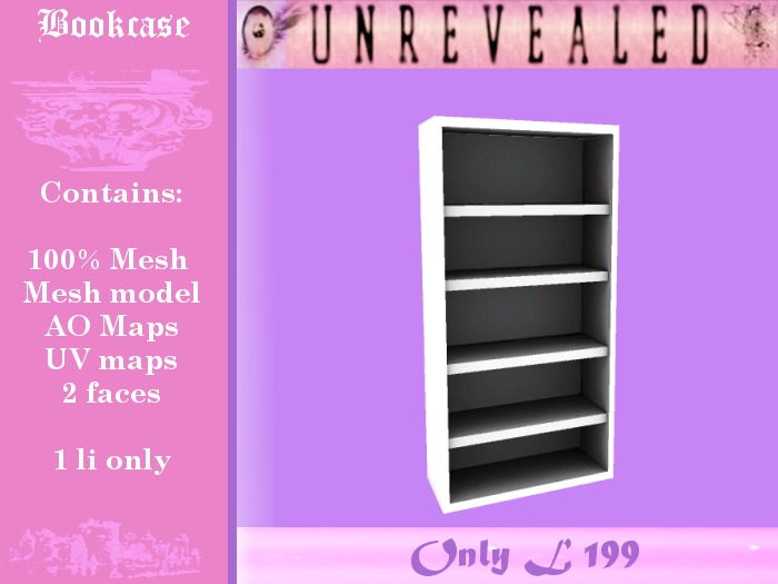 <T> Full perm book case
