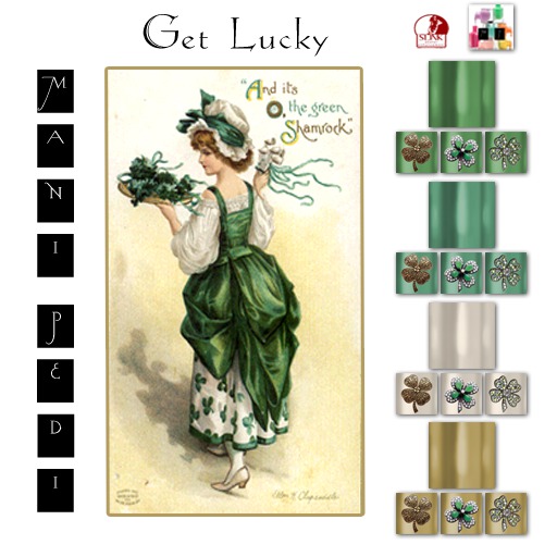 ~Mani Pedi~ Get Lucky Polish - Slink HUD