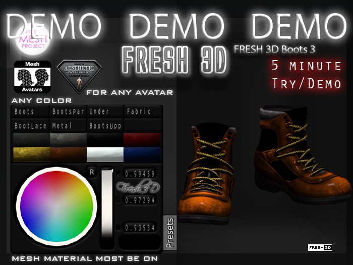 DEMO-Fresh3D Boots V3