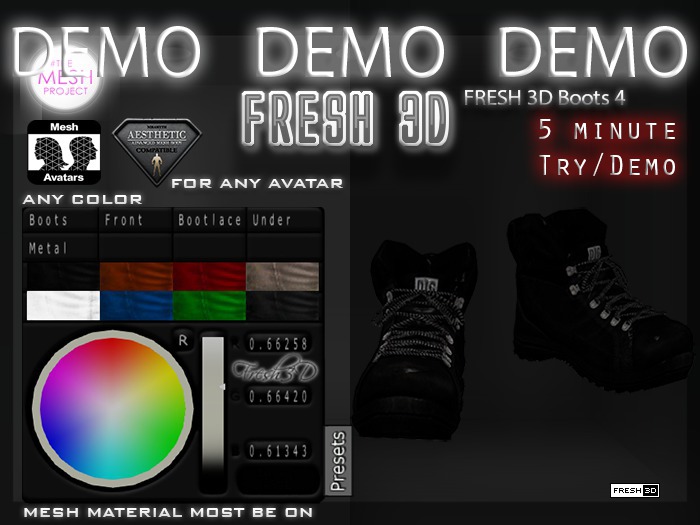 DEMO-Fresh3D Boots V4