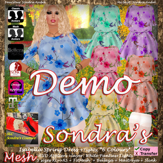*Sondra's Isabella Spring Dress DEMO