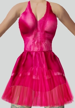 VINTAGE SILK RASBERRY DRESS