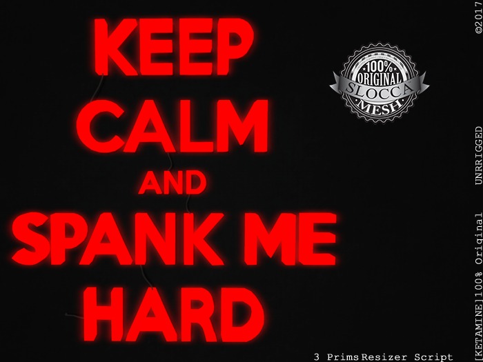 [Ketamine]Keep Calm & Spank Me HARD!Red