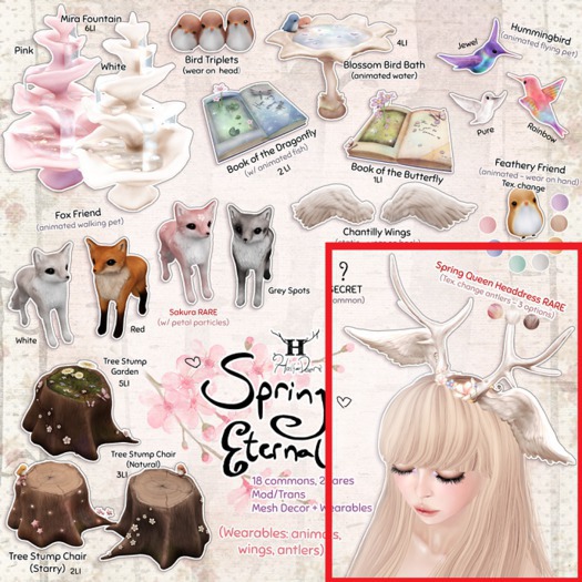 +Half-Deer+ Spring Eternal - Spring Queen Headdress RARE