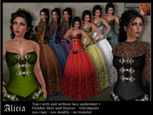 Medieval / Fantasy Dress "Alicia" - 9 colors fatpack **Creative Chaos**