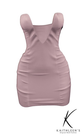 Kaithleen's Minnie Satin Dress - Powder