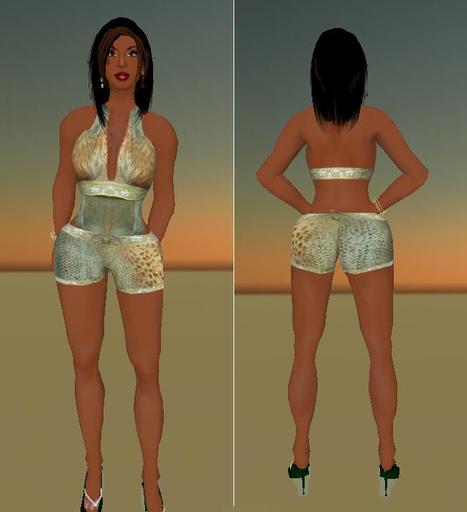 Animal Print Short Set