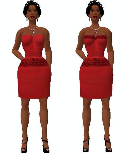 Strapless Red Dress