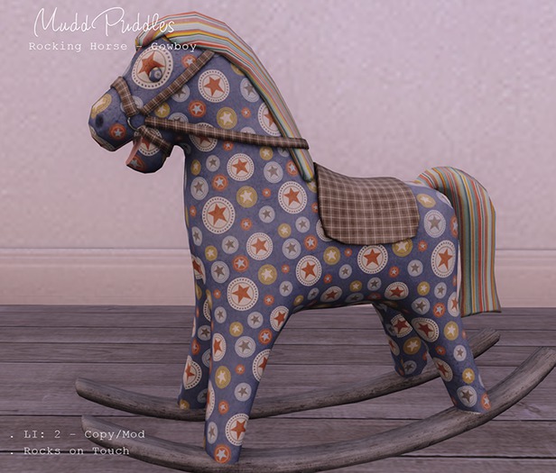 MuddPuddles: Rocking Horse - Cowboy (add to upack)