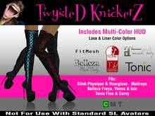 ::TwysteD KnickerZ:: Laced High Boots (Black) - FITMESH