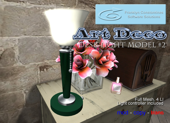 Art Deco Desk Light Model #2