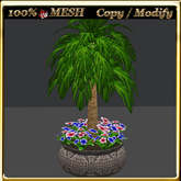 LW_ Mesh Palm with Primroses 5