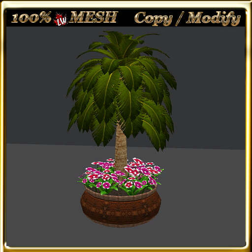 LW_ Mesh Palm with Primroses 7