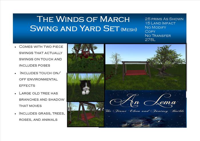 The Winds of March Swing and Yard Set