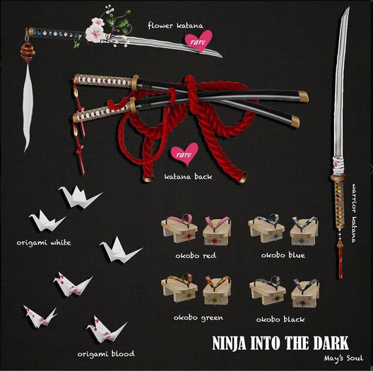 *Ninja into the dark* Warrior katana
